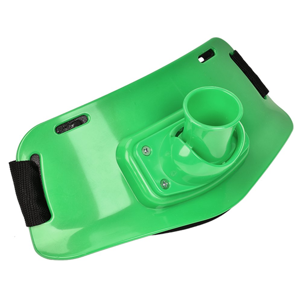 **Adjustable Fishing Rod Holder Belt for Saltwater & Freshwater Fishing - Boat & Shore Fishing Gimbal Waist Belt (Green) - Perfect for Fighting Big Fish & Hands-Free Angling**