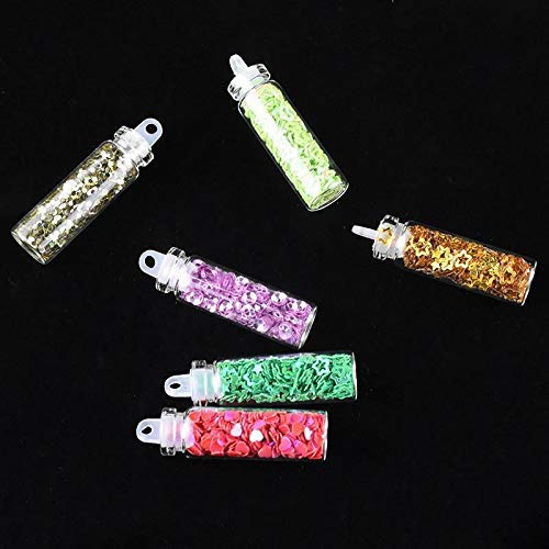 BELICIA 48 Bottles 3D Nail Art Decorations - Rhinestones, Diamonds, Sequins & Glitter for DIY Nail Designs - Perfect for Manicures, Pedicures, and Nail Art Competitions