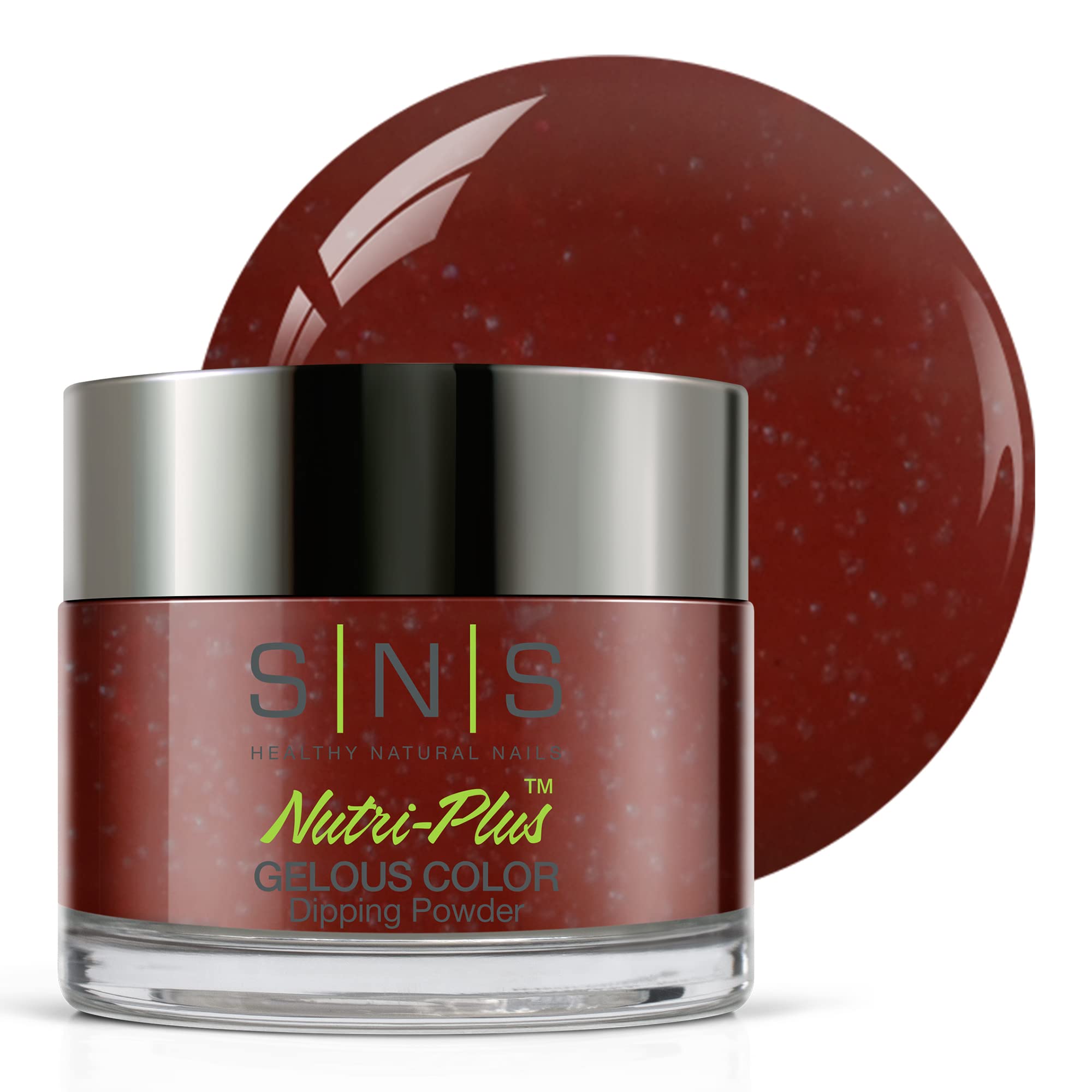 SNS Nail Dip Powder - Gelous Color Dipping Powder #metoo (Red/Wine, Cream Finish) - Long-Lasting Acrylic Nail Polish Lasts 14 Days - Low Odor, No UV Lamp Needed - 1 oz - Perfect for Home Manicures, Salon Nail Art & DIY Nail Enhancements