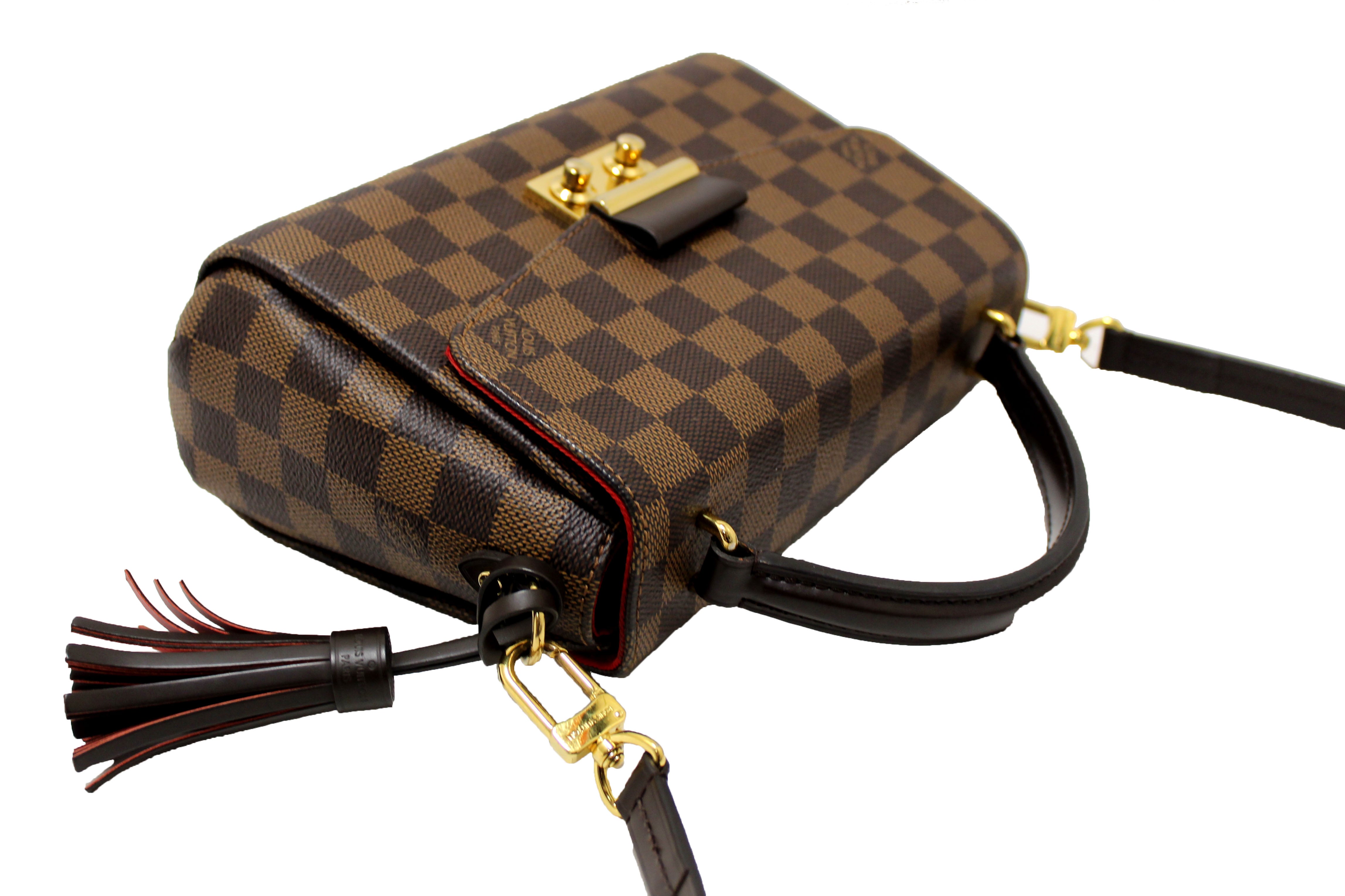 Authentic Louis Vuitton Damier Ebene Croisette Crossbody Bag - Luxury Designer Handbag & Messenger Purse for Women | Perfect for Work, Travel & Everyday Use