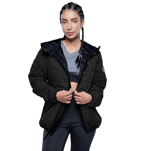 Ember Black Packable Puffer Jacket Women