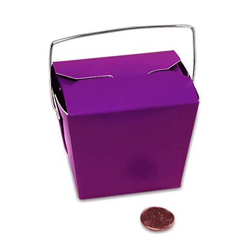 Premium Grape Pattern Paper Gift Boxes with Wire Handles - 288 Pack (2