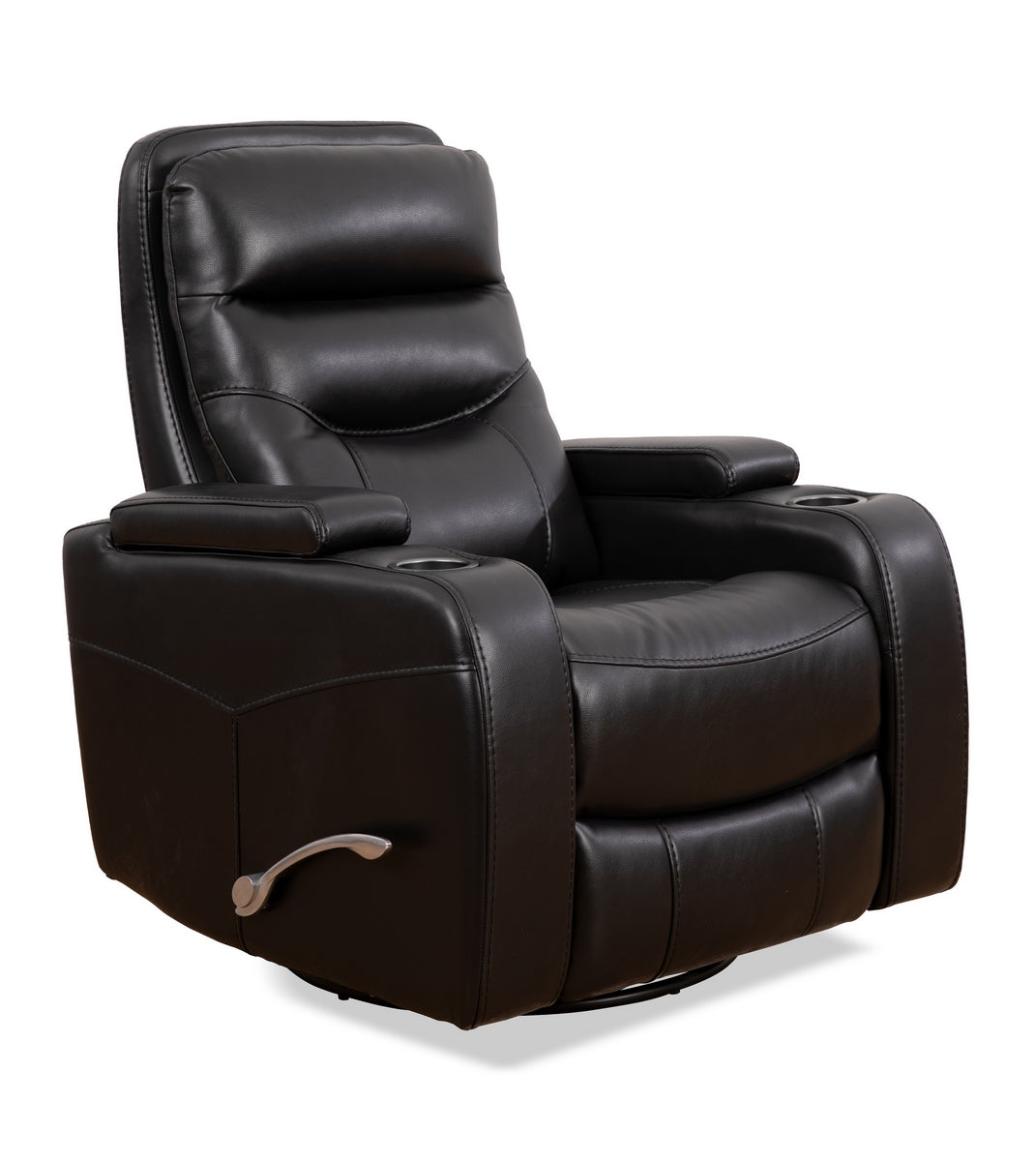 Black Eclipse Storage Recliner Chair - Comfortable Lift Recliner with Hidden Storage Compartment | Perfect for Living Room, Home Theater, and Elderly Relaxation