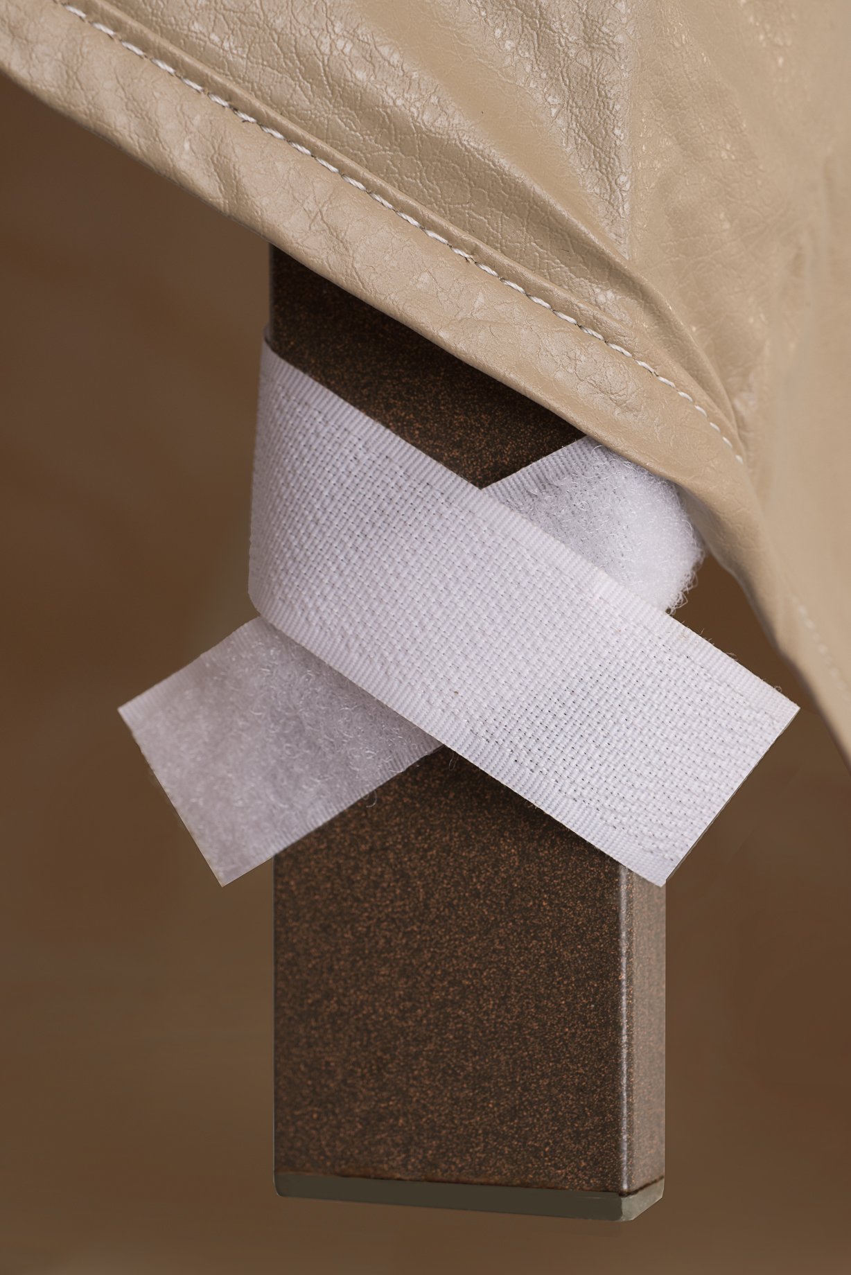 60 Inch Round Weatherproof Patio Table and Highback Chair Set Cover - Heavy Duty Tan Protective Covers for Outdoor Furniture - Perfect for Backyard, Garden, and Poolside Use