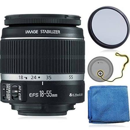 Canon EF-S 18-55mm f/3.5-5.6 IS II Standard Zoom Lens (White Box) with Essential Accessories - Compatible with SL1, T5i, T5, T4i, T3i, T3, 60D, 70D, T2i, T1i, XSi, XS DSLR Cameras - Perfect for Travel, Portraits & Everyday Photography