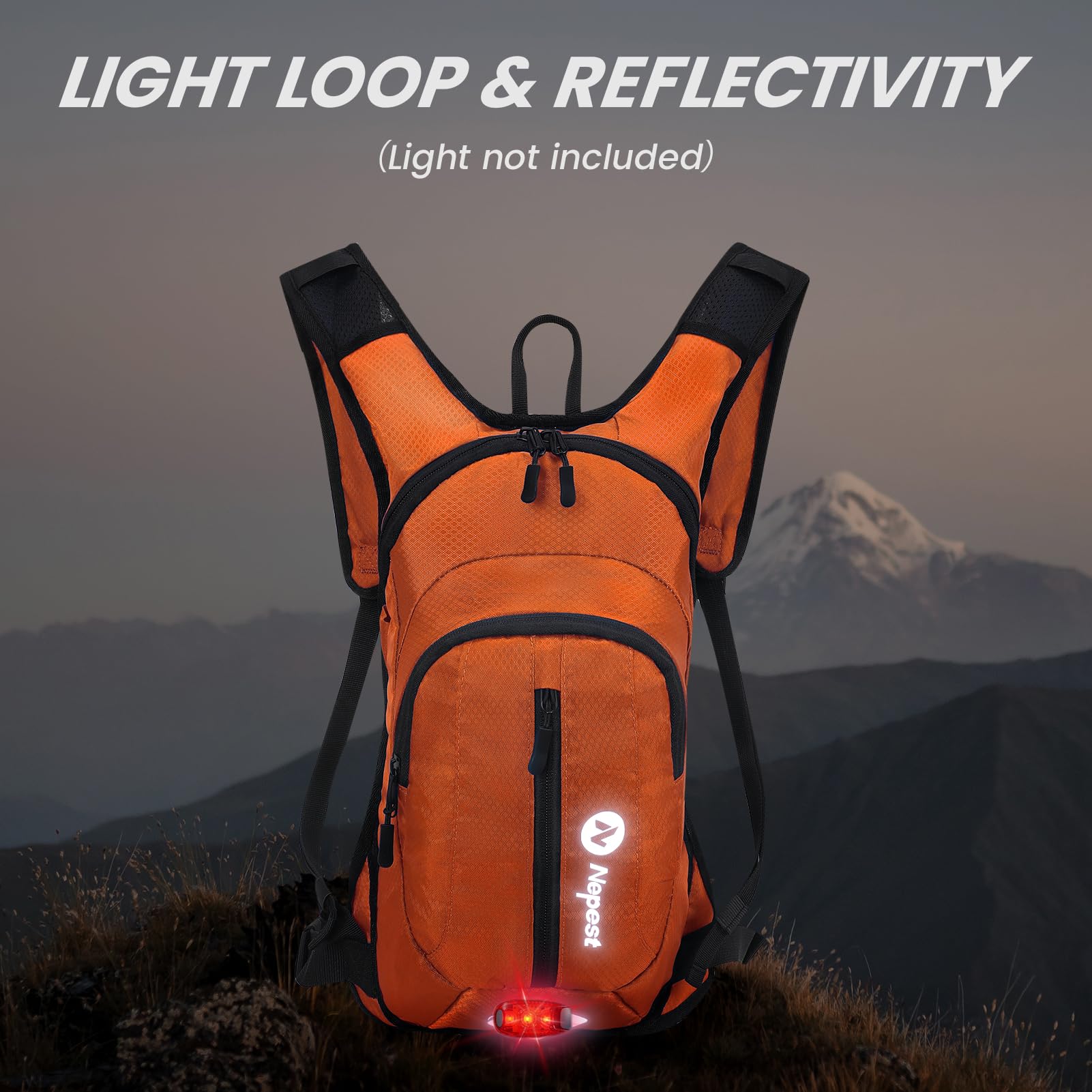 Lightweight Hydration Pack Backpack with 2L Water Bladder - Perfect for Hiking, Cycling, Running & Outdoor Activities | Unisex Design for Men & Women