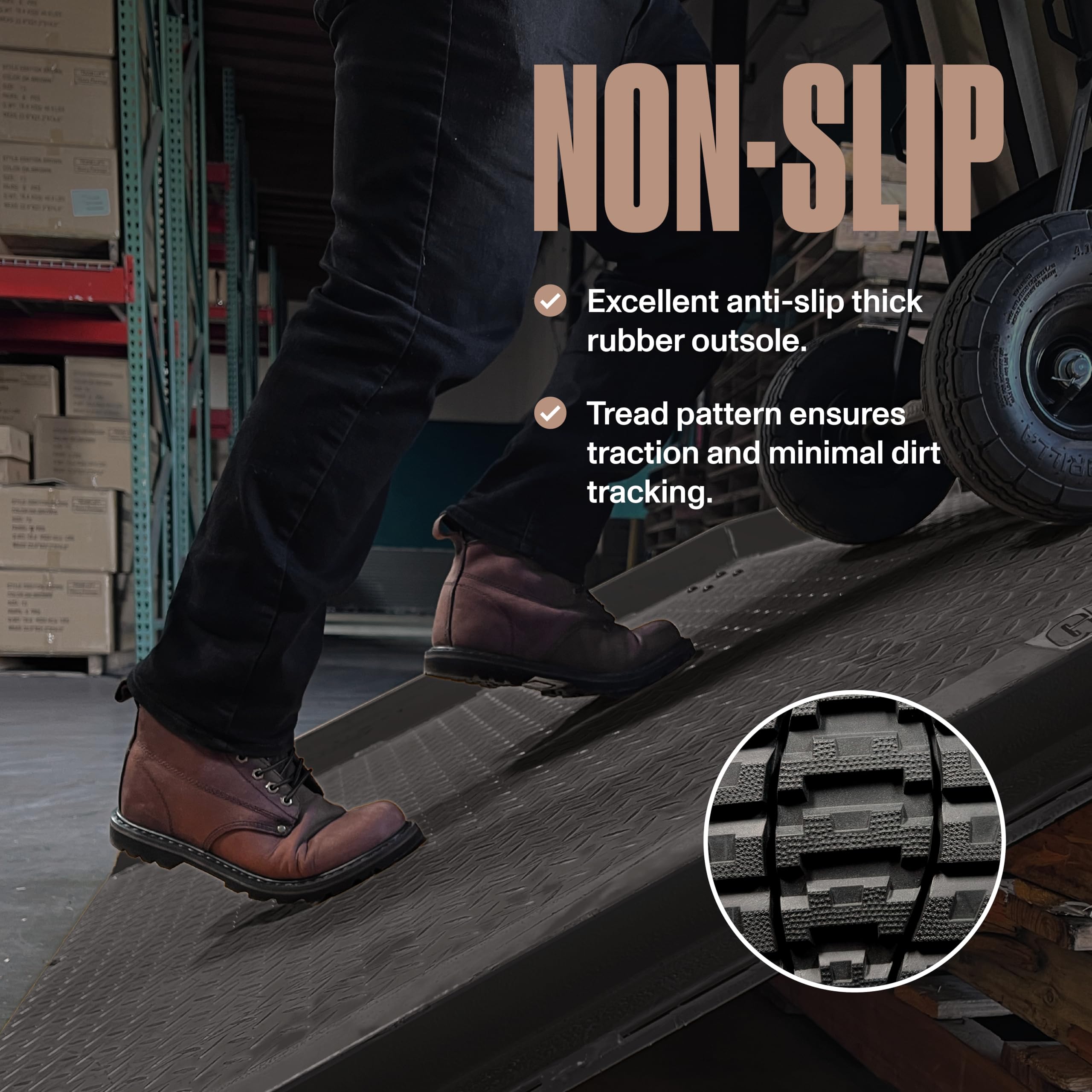 EVER BOOTS Men's Tank Industrial Work Boots - Steel Toe, Slip Resistant, Waterproof for Construction, Warehouse & Outdoor Work