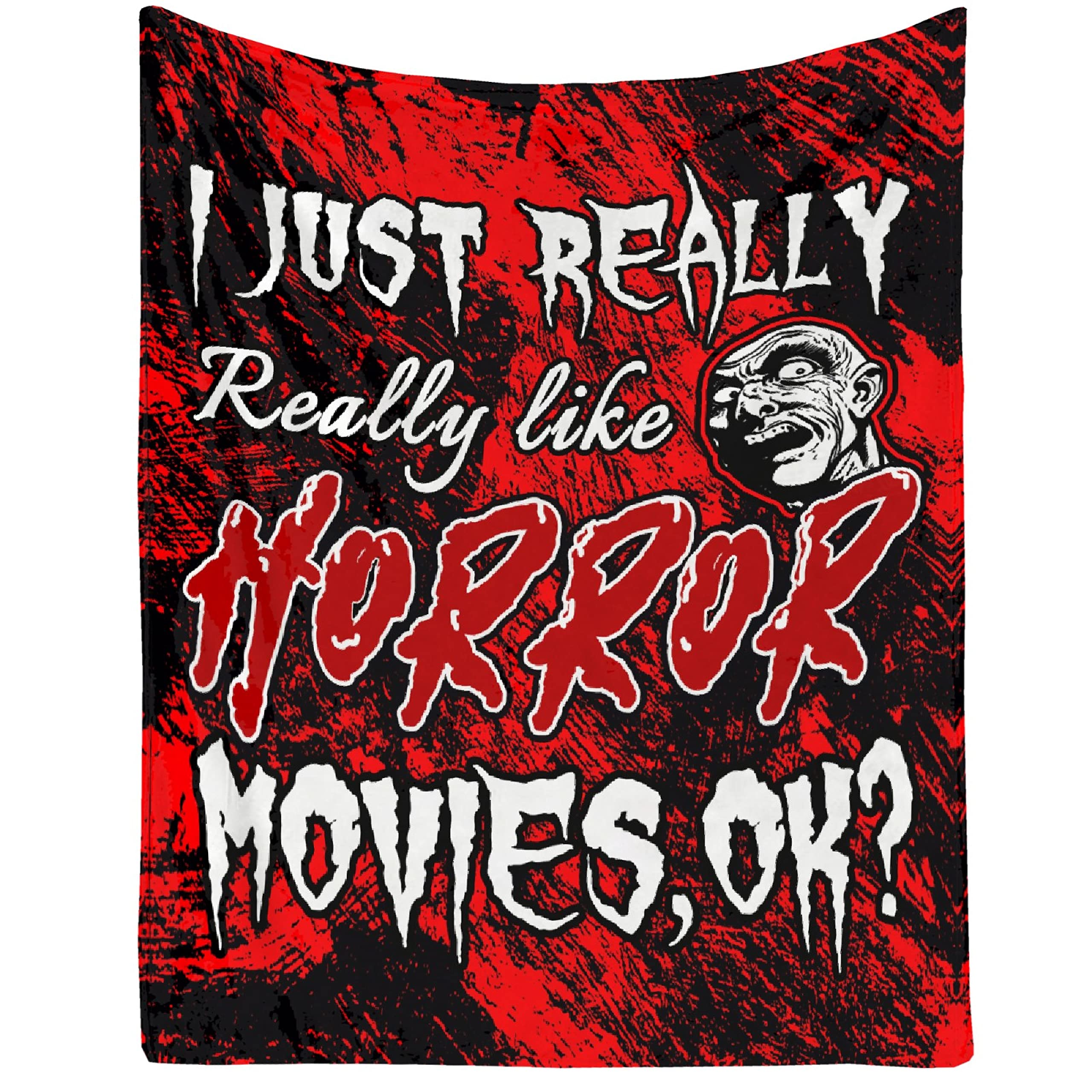 Soft Microplush Horror Movie Blanket - Lightweight Flannel Throw 90