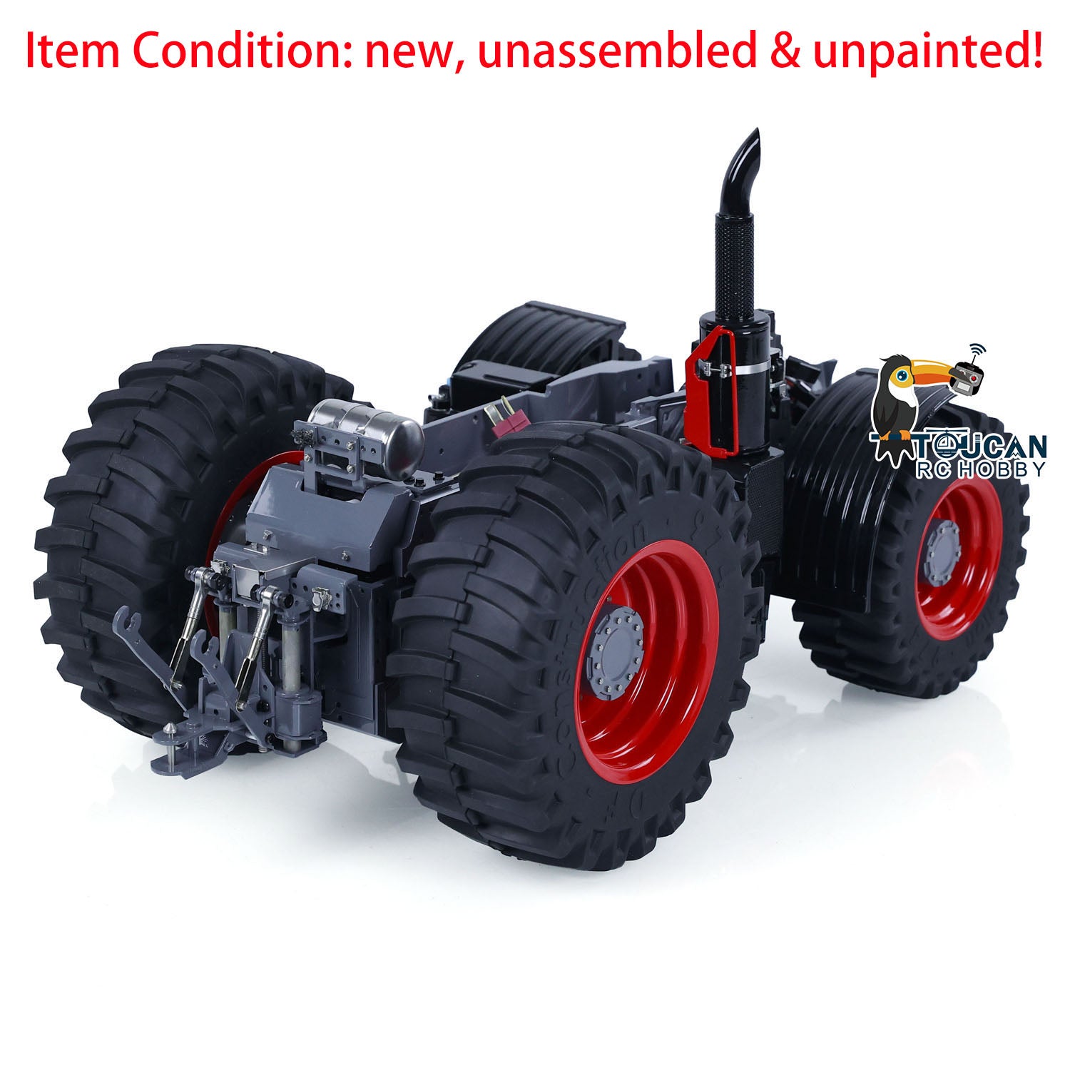 Metal Chassis for LESU 1/16 4X4 1050 RC Tractors - Unpainted DIY Remote Control Car Model Kit Spare Parts - Perfect for Hobbyists & RC Vehicle Enthusiasts