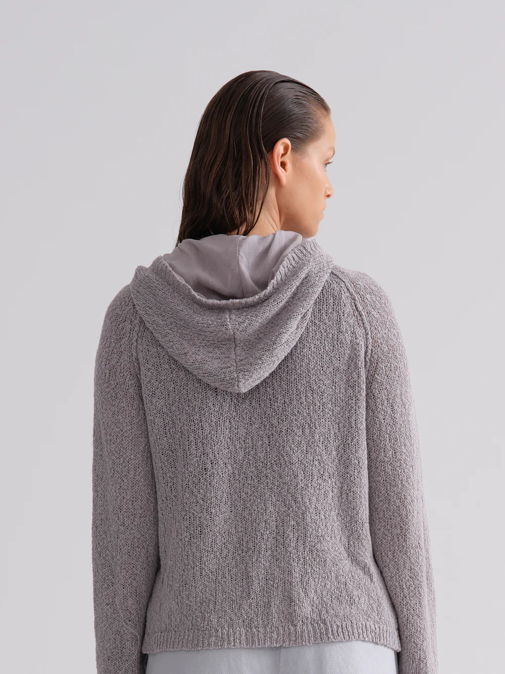 Soft Cotton Linen Hoodie for Men & Women - Breathable Grey Pullover for Casual Wear | Perfect for Outdoor Activities, Lounging & Travel