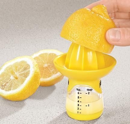 Joie Lemon and Lime Hand Juicer - BPA-Free Citrus Press with Built-In 1oz/30ml Measuring Cup | Easy Squeezing & Straining | Dishwasher Safe | Perfect for Cocktails, Baking & Fresh Juice at Home