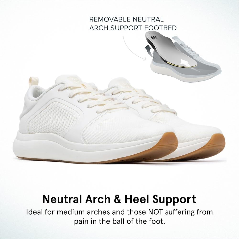 ABEO MXV Cruise Women's Walking Shoes – Orthopedic Support Shoes with Built-in Plantar Fasciitis Insoles for Pain Relief – Perfect for Walking, Travel & Everyday Comfort
