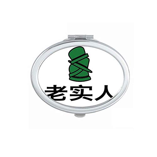 DIYthinker Green Foldable Double-Sided Makeup Mirror with Stand - Portable Vanity Mirror for Travel, Home & Professional Makeup Application