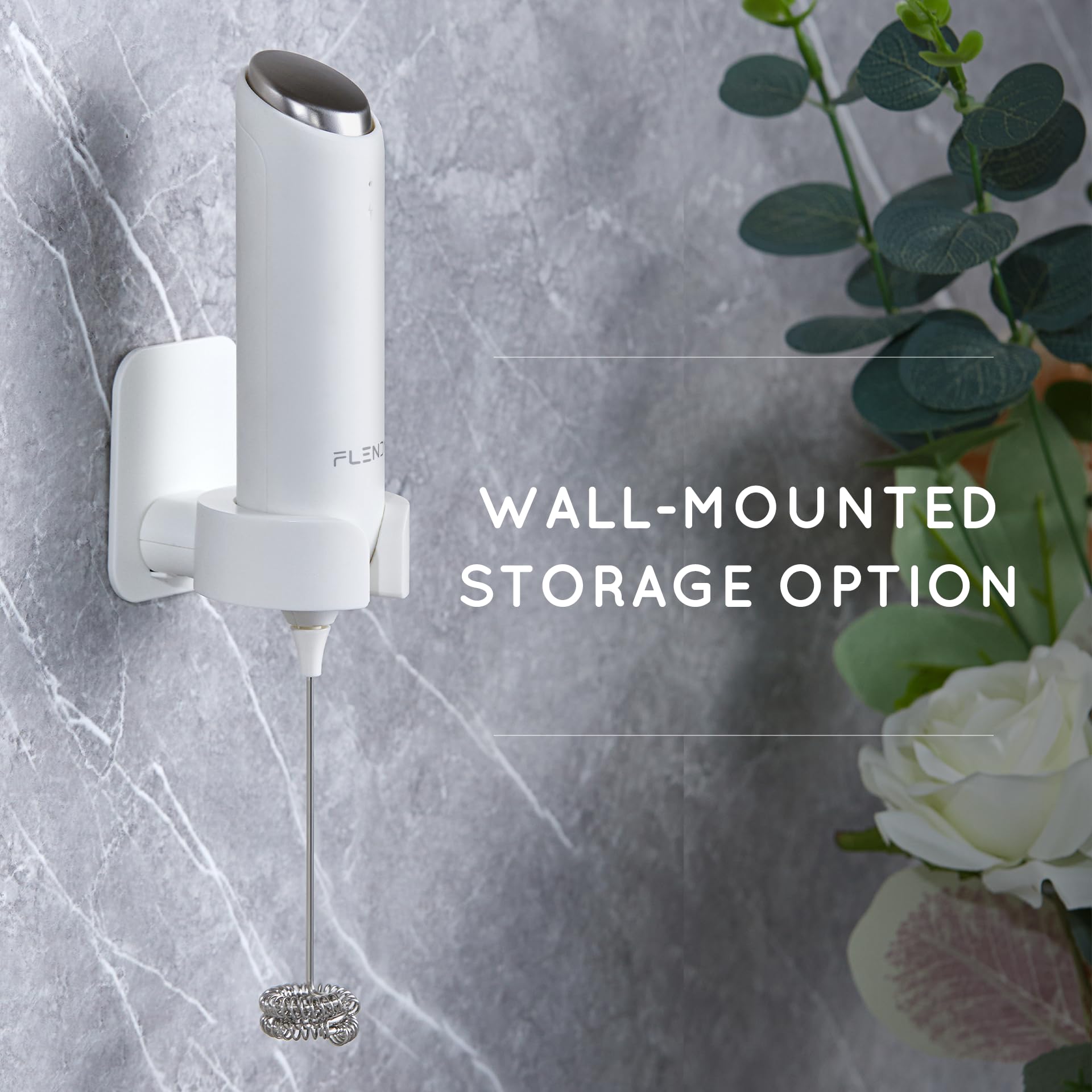 USB-C Rechargeable Handheld Milk Frother - Electric Drink Mixer for Coffee, Matcha, Hot Chocolate & More | Portable Mini Whisk with Charging Stand | Perfect for Home, Office & Travel Use