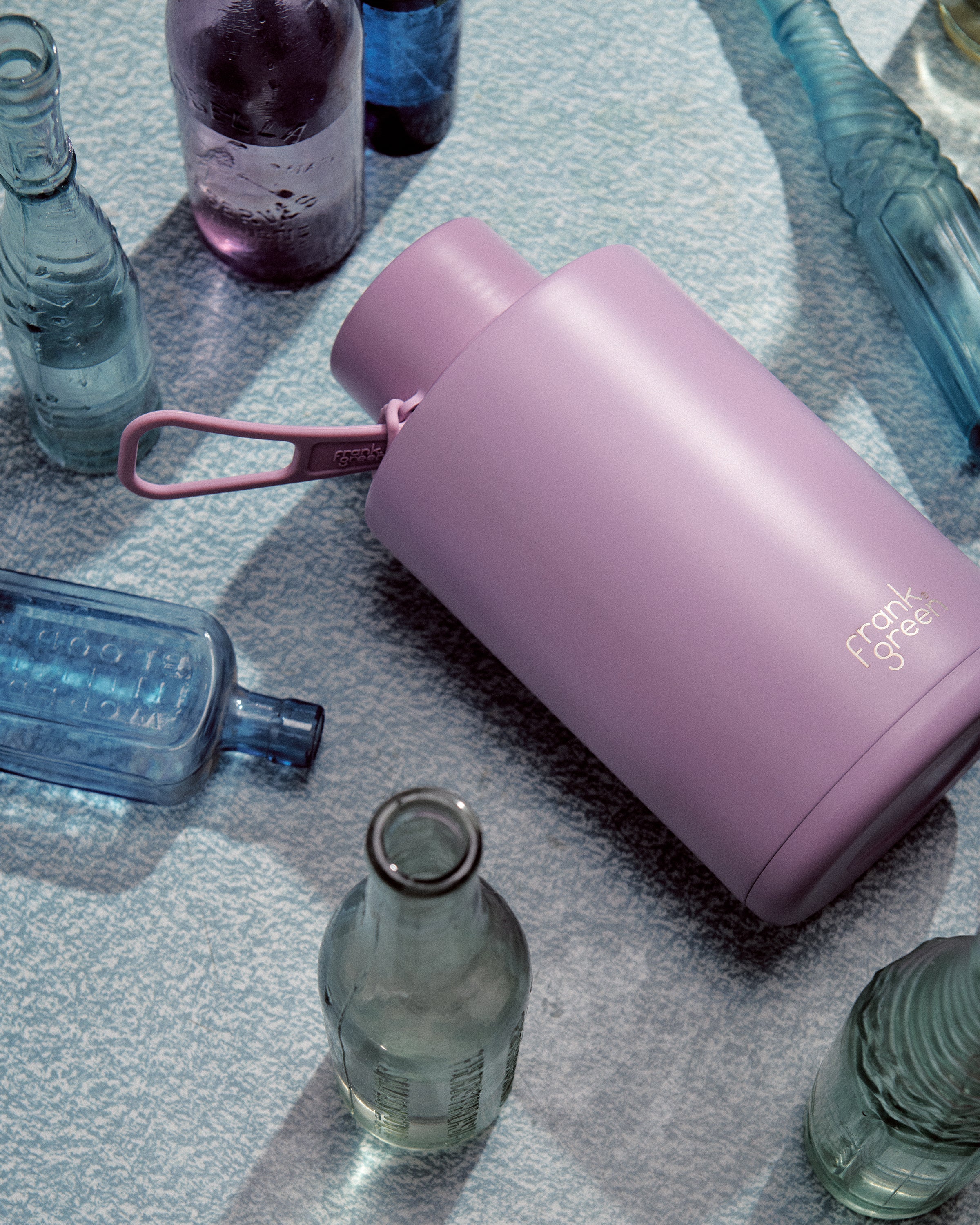 Eco-Friendly Ceramic Reusable Water Bottle 68oz (2000ml) - Moon Dust Color - Perfect for Outdoor Activities, Gym & Office Use