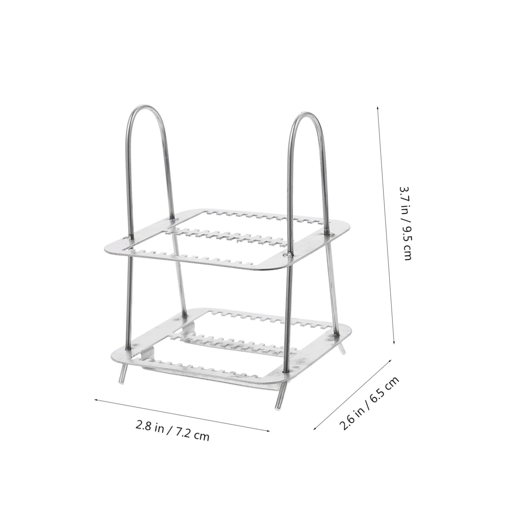 Stainless Steel Microscope Slides Holder - 26 Position Glass Slides Rack for Lab & Pathology (4 Pack) | Perfect for Tissue Staining, Sample Storage & Microscopy Analysis