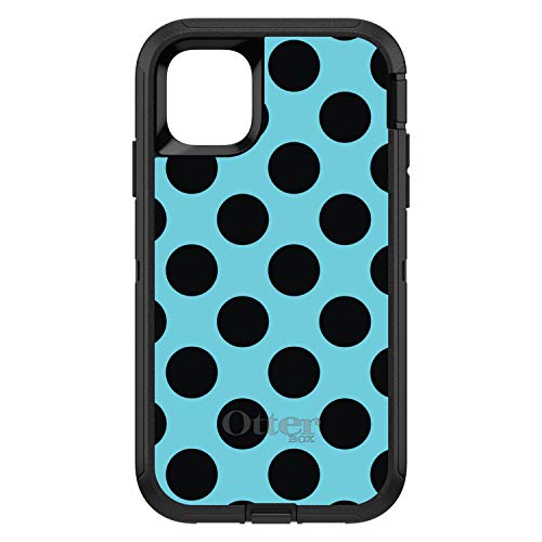 Black & Blue Polka Dots On Black Case