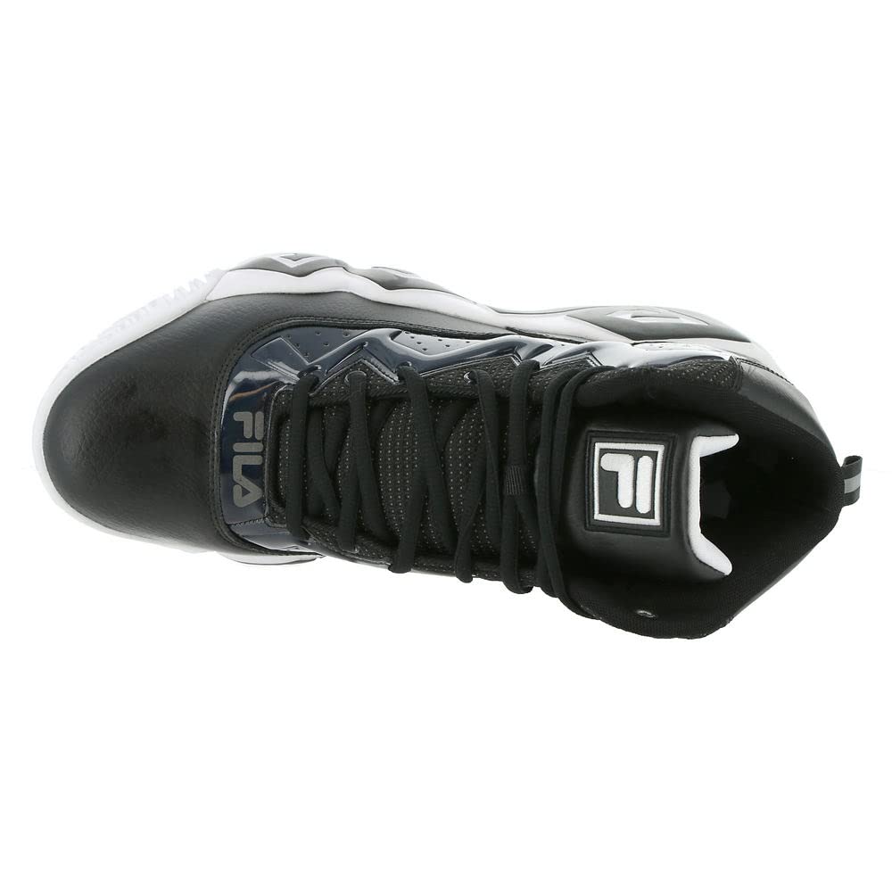 FILA Men's MBNight Walk Basketball Sneakers - DM US Black/White - Lightweight & Breathable for Court & Casual Wear