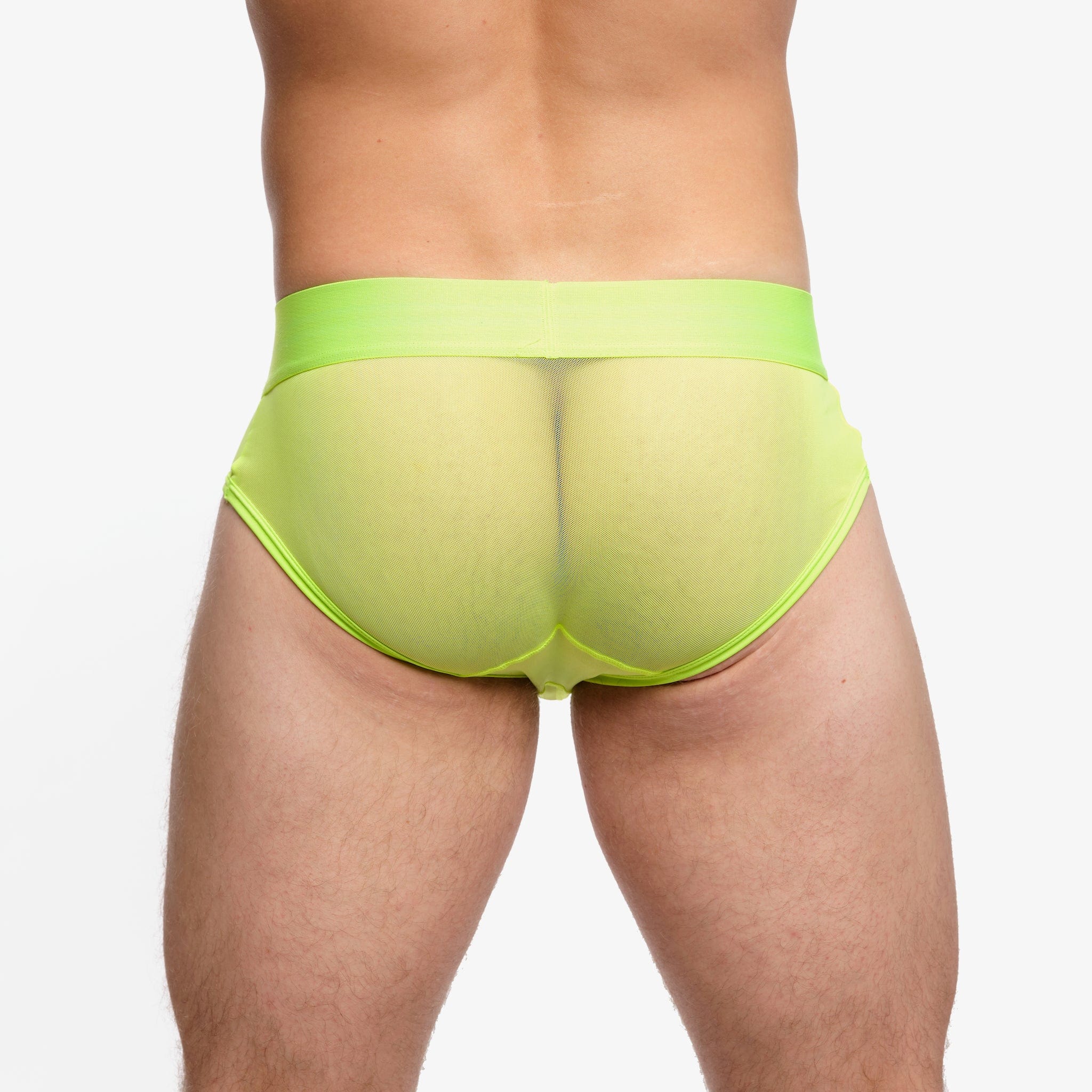 Just The Bones Sheer Brief Neon Green - Sexy Lingerie Panties for Women, Comfortable Stretch Underwear, Perfect for Valentine's Day & Special Occasions