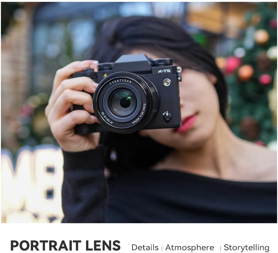 TTARTISAN 56mm F1.8 APS-C Autofocus Lens for Nikon Z-Mount Cameras (Zfc, Z50, Z5, Z6, Z7, Z8, Z9, Z7 II) - Perfect for Portrait, Street & Low-Light Photography