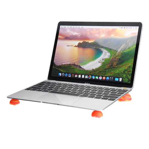 4-Piece Silicone Laptop Stand Feet - Non-Slip Cooling Pad for Notebook & Computer - Perfect for Home, Office, and Travel Use