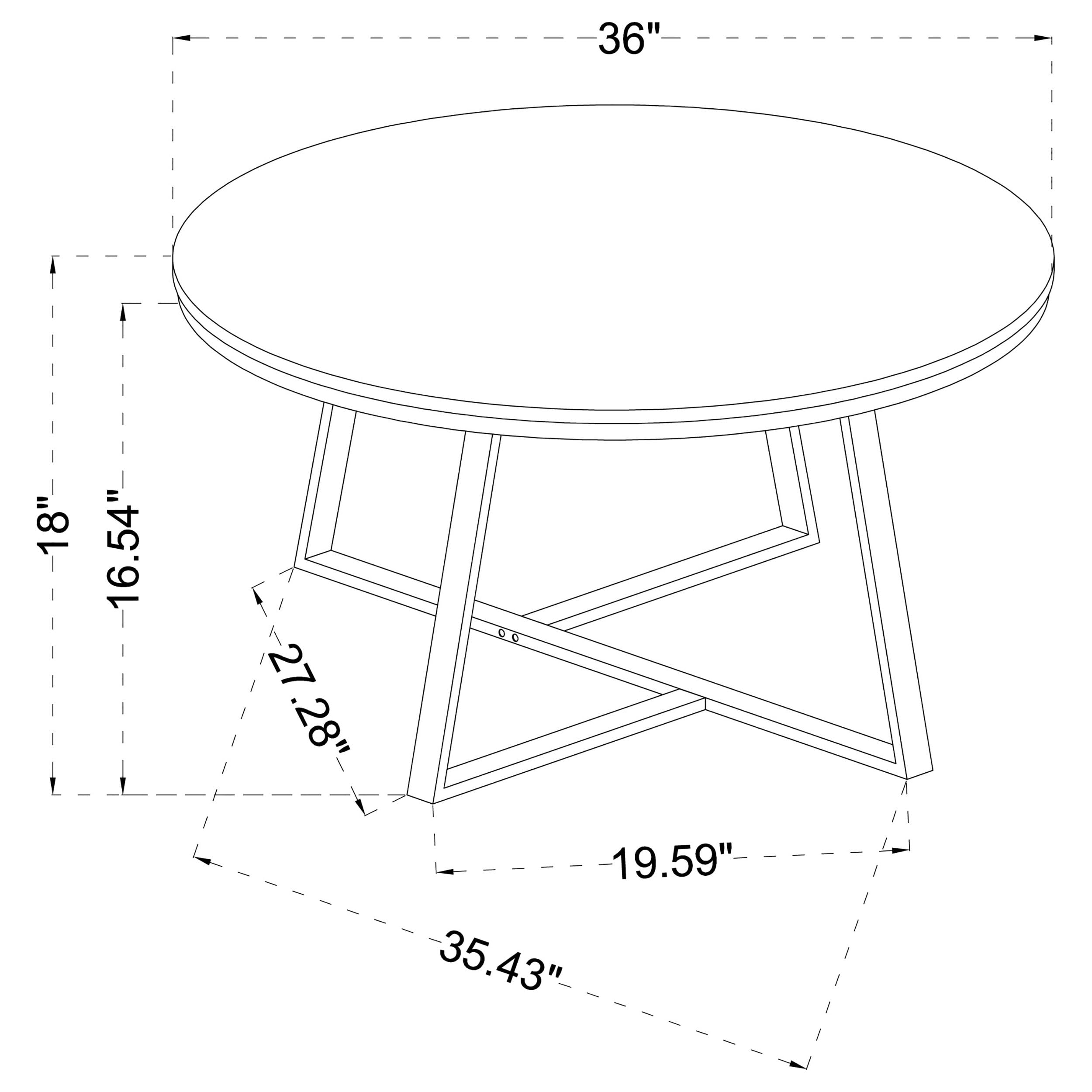 Modern Coffee Table by Coaster Home Furnishings - Stylish Living Room Centerpiece for Home Decor & Entertaining