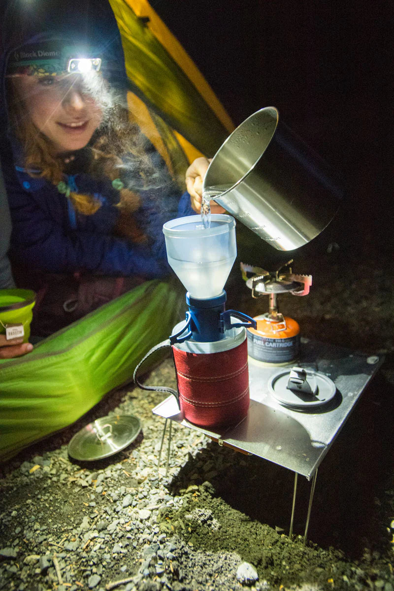 GSI Outdoors Coffee Rocket - Ultralight Portable Coffee Maker for Camping, Hiking & Backpacking - Compact French Press for Outdoor Adventures & Travel