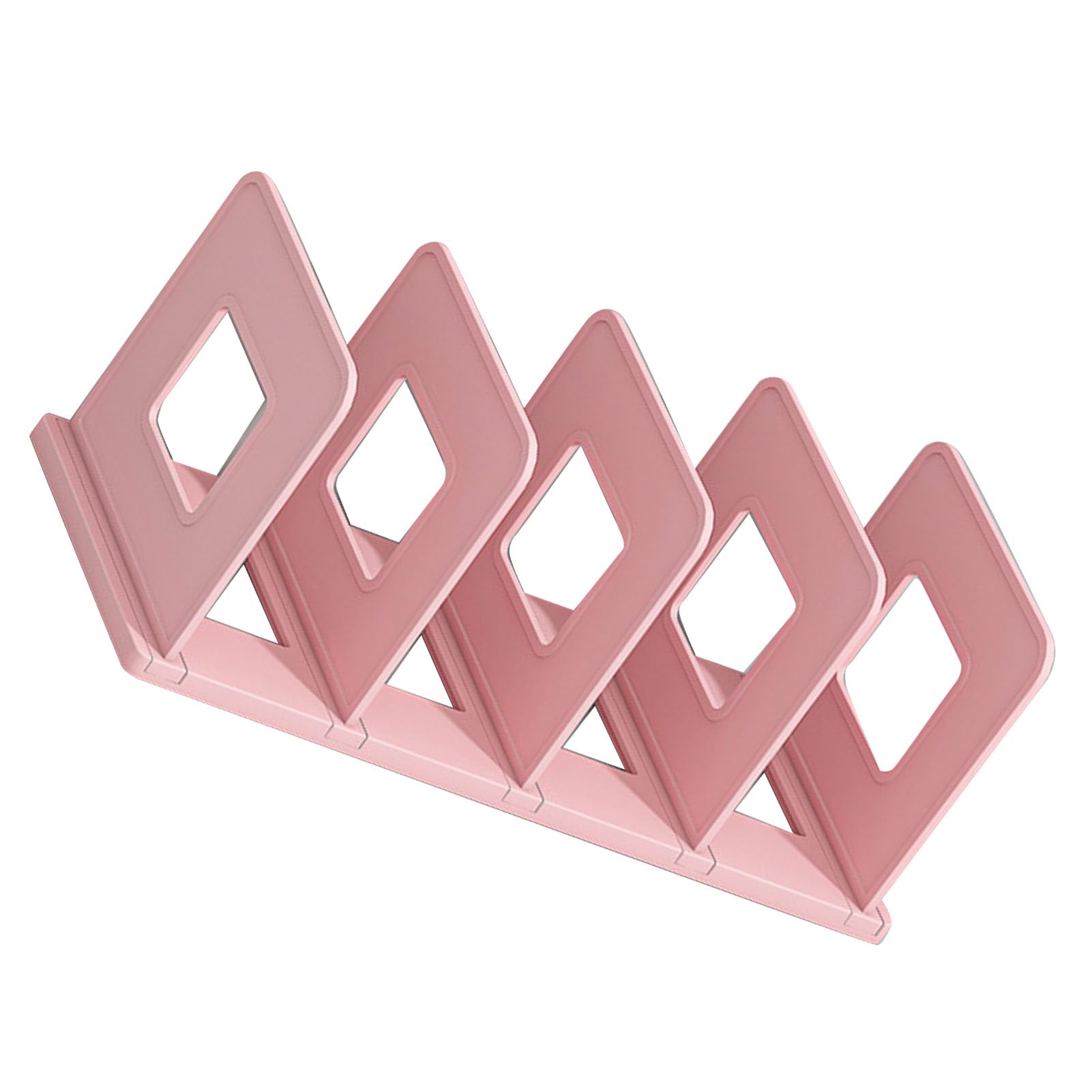 Modern PP Book Organizer & File Holder - Desk Shelf for Classroom, Office, Home - Roseate | Perfect for Organizing Books, Files, and Office Supplies on Desktops