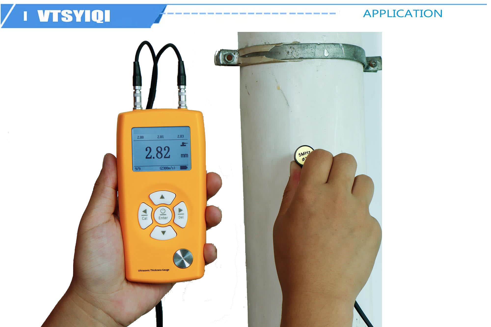 Precision Digital Ultrasonic Thickness Gauge Meter - 0.8-350mm (0.03-13.77