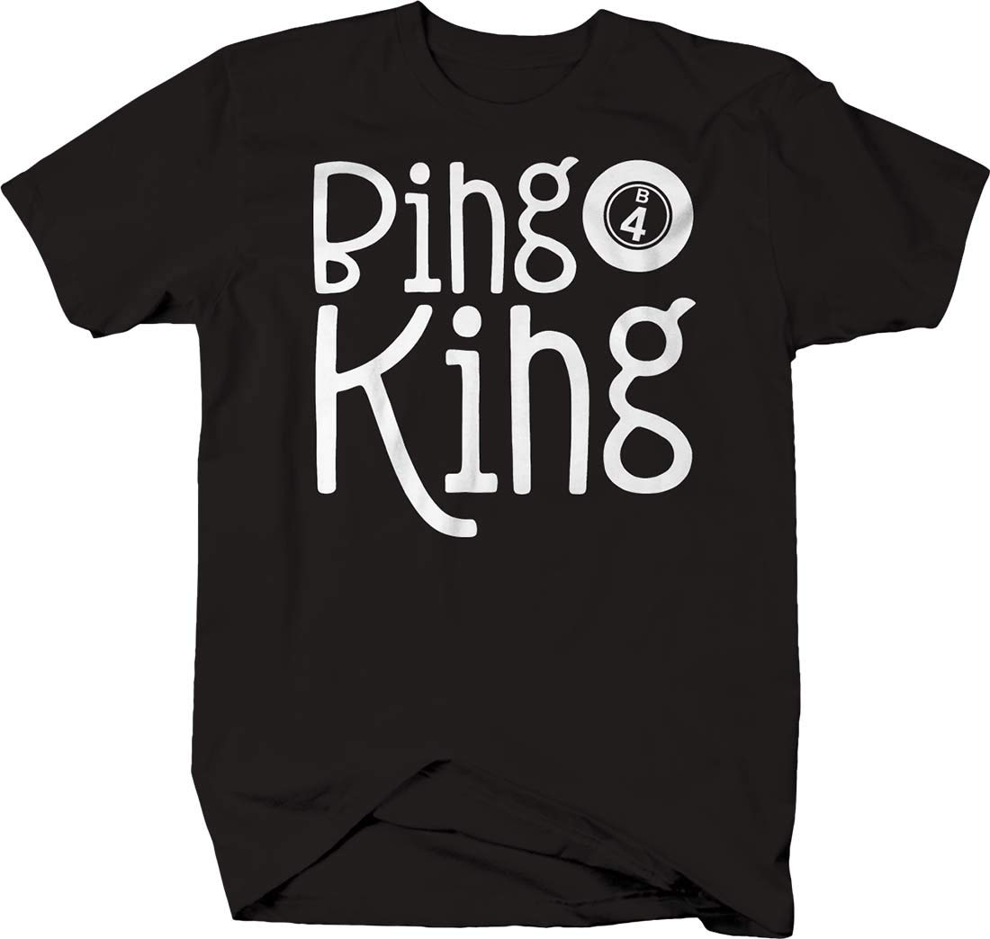 Bingo King Funny Dabber Card Game T-Shirt for Men - Perfect for Bingo Nights, Parties & Casual Wear