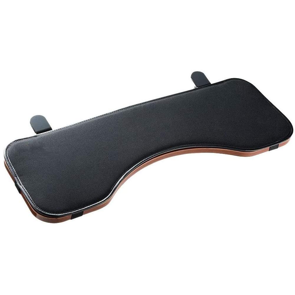 Apodis Under Desk Keyboard Tray - Ergonomic Clamp-On Keyboard Shelf with Adjustable Angle & Premium Leather Case - Perfect for Home Office, Gaming Setup & Standing Desk Workstations