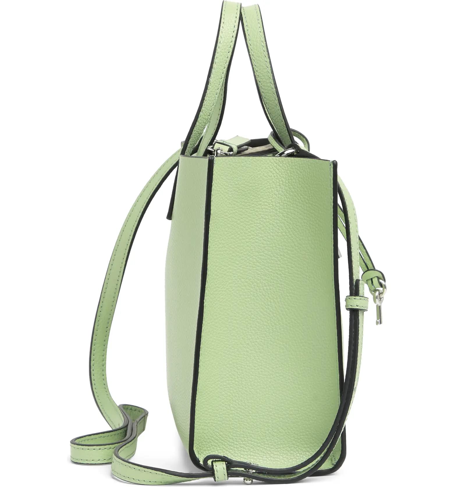 Marc Jacobs Mini Grind Leather Tote Bag in Mint Green | Stylish Crossbody Purse for Women | Perfect for Work, Travel & Everyday Use