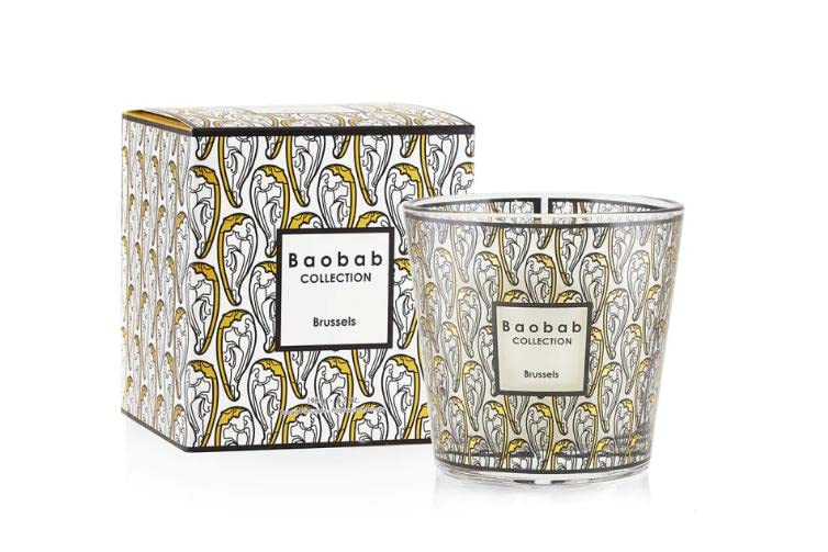 Baobab Collection My First Baobab Brussels Max 08 Scented Candle - Luxury Home Fragrance for Relaxation & Romantic Ambiance