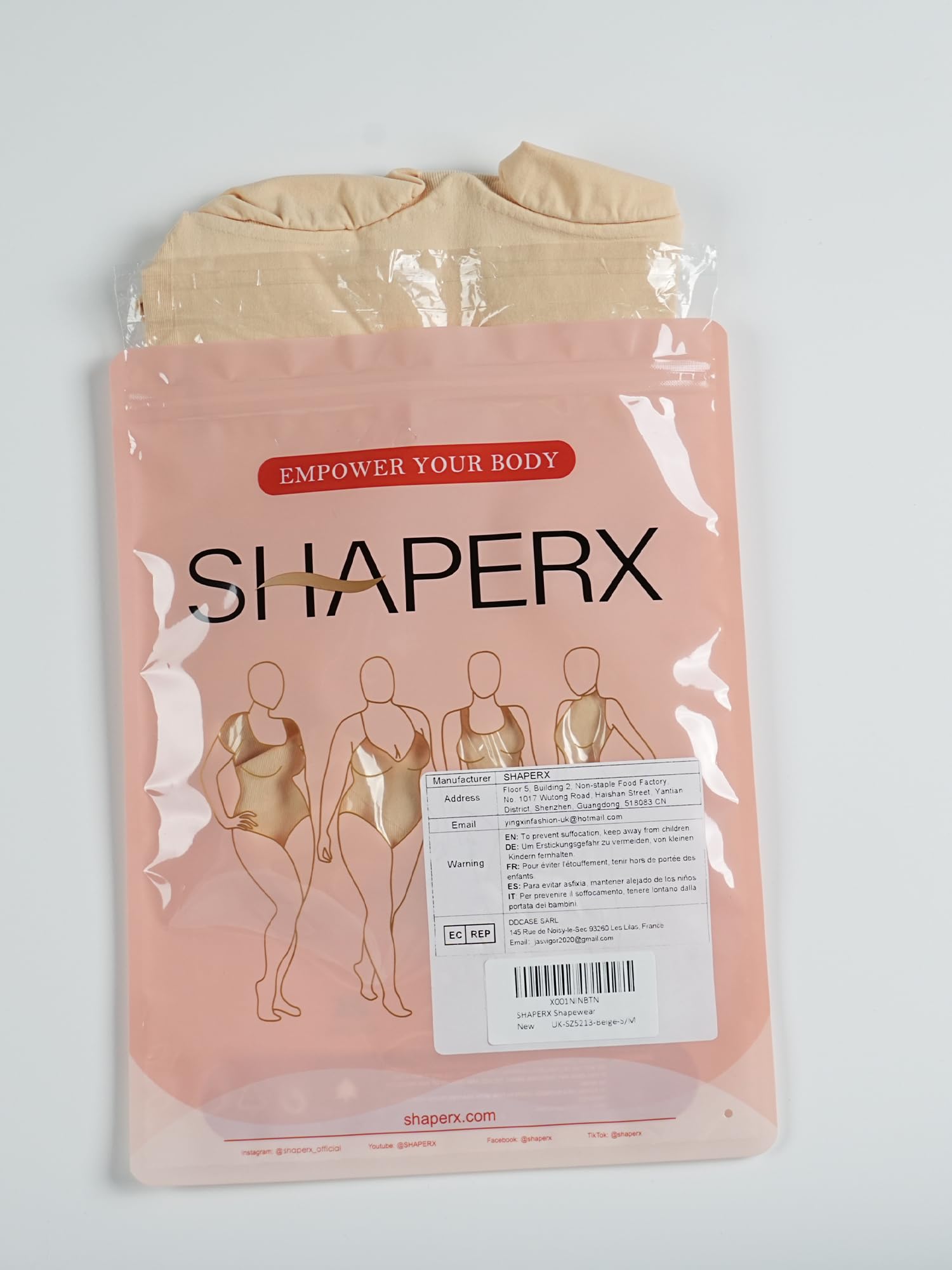 SHAPERX Women's Shapewear Bodysuit - Tummy Control & Waist Trainer for Women | Seamless Sculpting Body Shaper | Perfect for Everyday Wear, Workout & Special Occasions