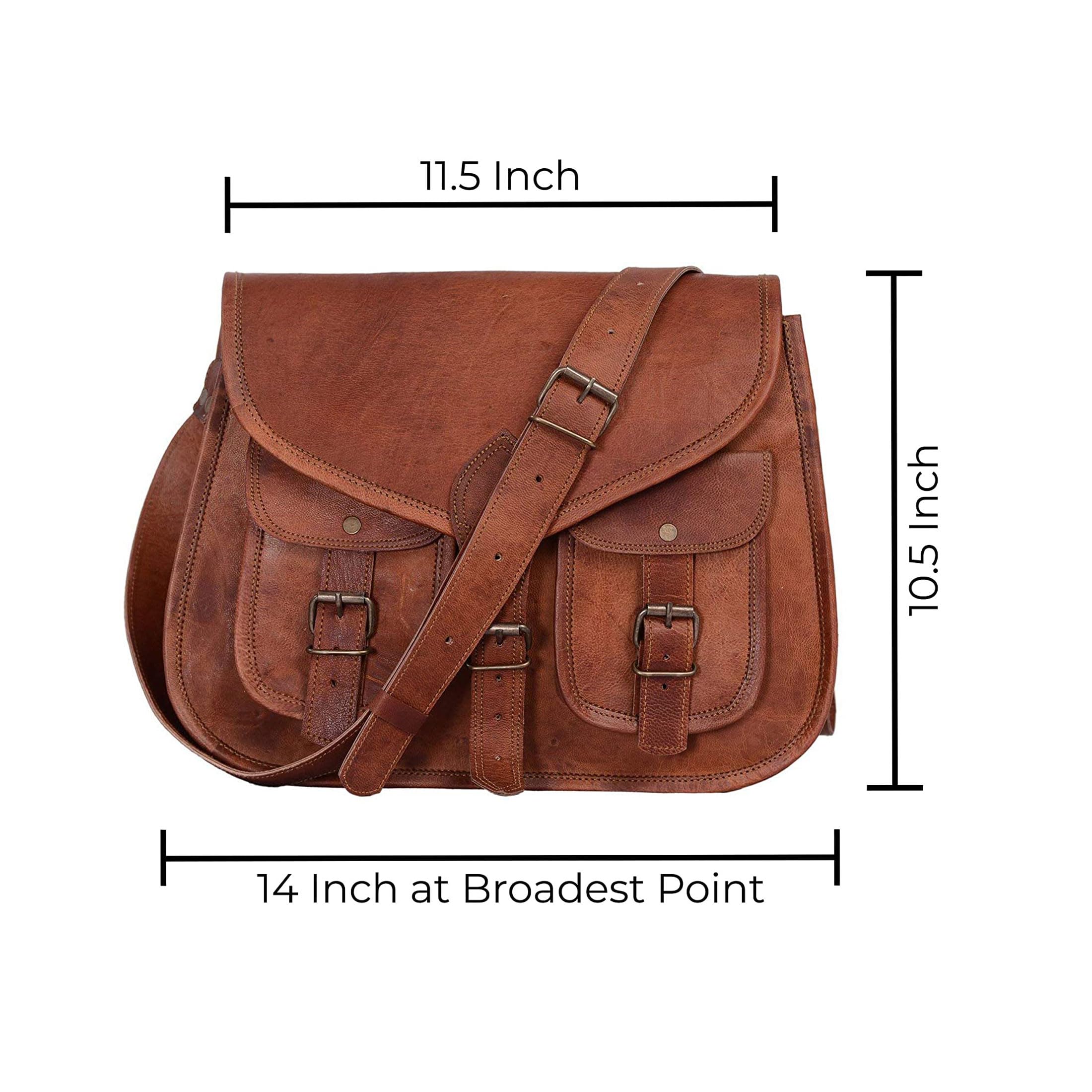 Genuine Leather Crossbody Shoulder Bag for Women - Stylish Tote & Travel Purse - Perfect for Work, Shopping & Daily Use