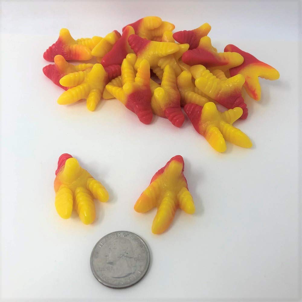 Delicious Gummy Chicken Feet Candy - 2lb Bulk Pack | Sweet & Chewy Treat for Halloween, Parties & Snacking