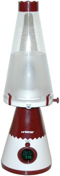 Kaito DF3033 Vintage Kerosene Style Table Lamp with Dimmable Light, Built-in Alarm Clock & Calendar - Perfect for Bedroom, Living Room, and Office Decor