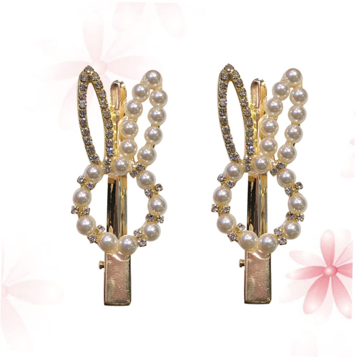 Minkissy 2 Pack Rhinestone Hair Clips for Girls - Sparkling Barrettes Hair Accessories for Kids, Teens & Women - Perfect for School, Parties & Special Occasions