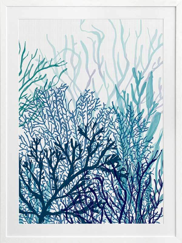 Bridgehampton II Framed Art Print - Coastal Wall Decor for Living Room, Bedroom & Office - Ready to Hang Beach House Painting