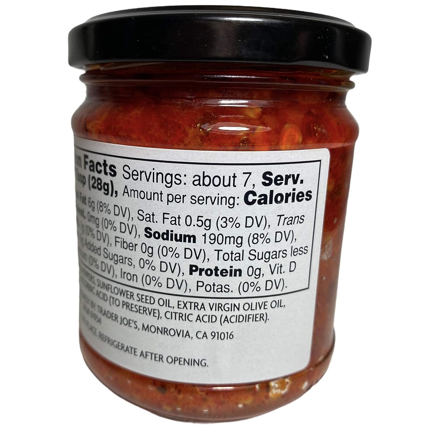 Trader Joe's Italian Bomba Hot Pepper Sauce - Fermented Crushed Calabrian Chili Peppers, Spicy & Flavorful (Pack of 1) | Perfect for Pasta, Pizza, Sandwiches & Charcuterie Boards