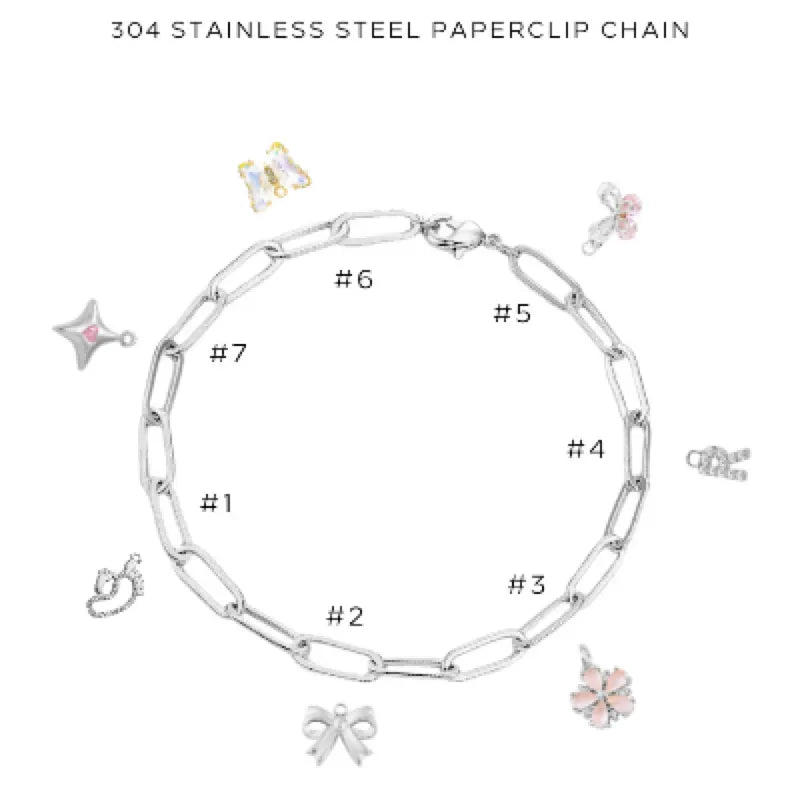 Elegant Charm Bracelet with Assorted Charms - Perfect for Gifts, Parties & Everyday Wear | $46.00