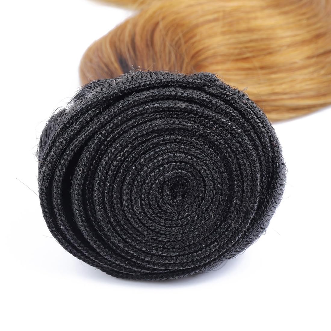 Ombre Brazilian Body Wave Human Hair Bundles 22 24 26 Inch - 100% Unprocessed Virgin Remy Hair Weave (2 Tone 1B/30#) for Natural-Looking Extensions & Styling | Perfect for Daily Wear, Parties & Special Occasions