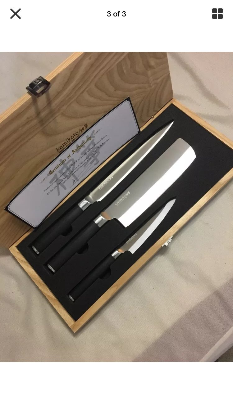 Kamikoto Kanpeki Premium Japanese Knife Set - 6-Piece High Carbon Stainless Steel Kitchen Knives for Professional Chefs & Home Cooking - Perfect for Slicing, Dicing, and Precision Cutting