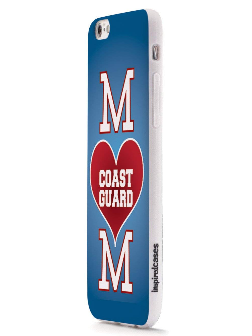 **Inspired Cases - Military Themed 3D Textured Protective Case for Apple iPhone 8 - Durable Shockproof Cover for Coast Guard Mom & Military Families - Perfect for Everyday Use & Outdoor Activities**
