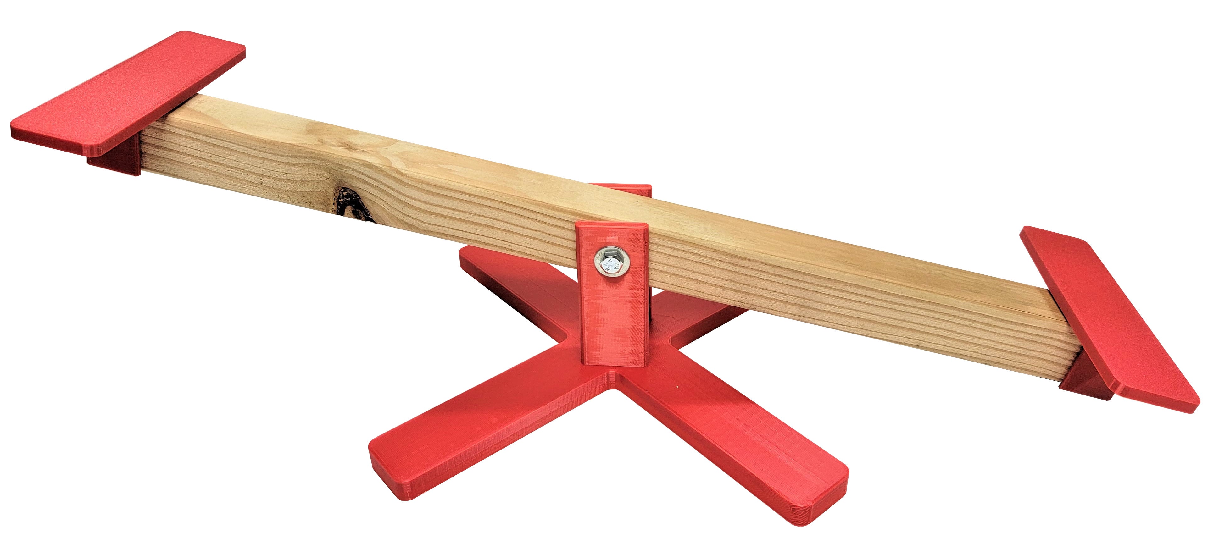 22 Inch Long Red Chicken Teeter Totter Seesaw - Durable Poultry Perch for Backyard Hens, Coop Accessories & Chicken Toys - Perfect for Chicken Playground, Farmyard Fun & Bird Entertainment