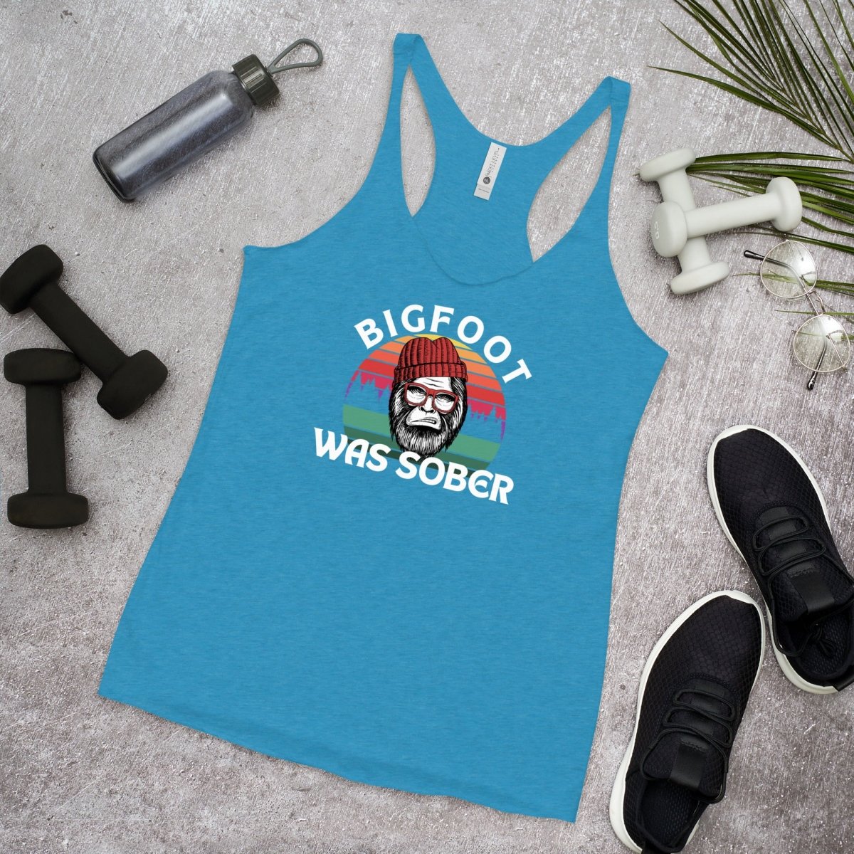 Mythical Sober Strength Racerback Tank Top for Women - Workout & Gym Essential - Perfect for Yoga, Running & Fitness Training