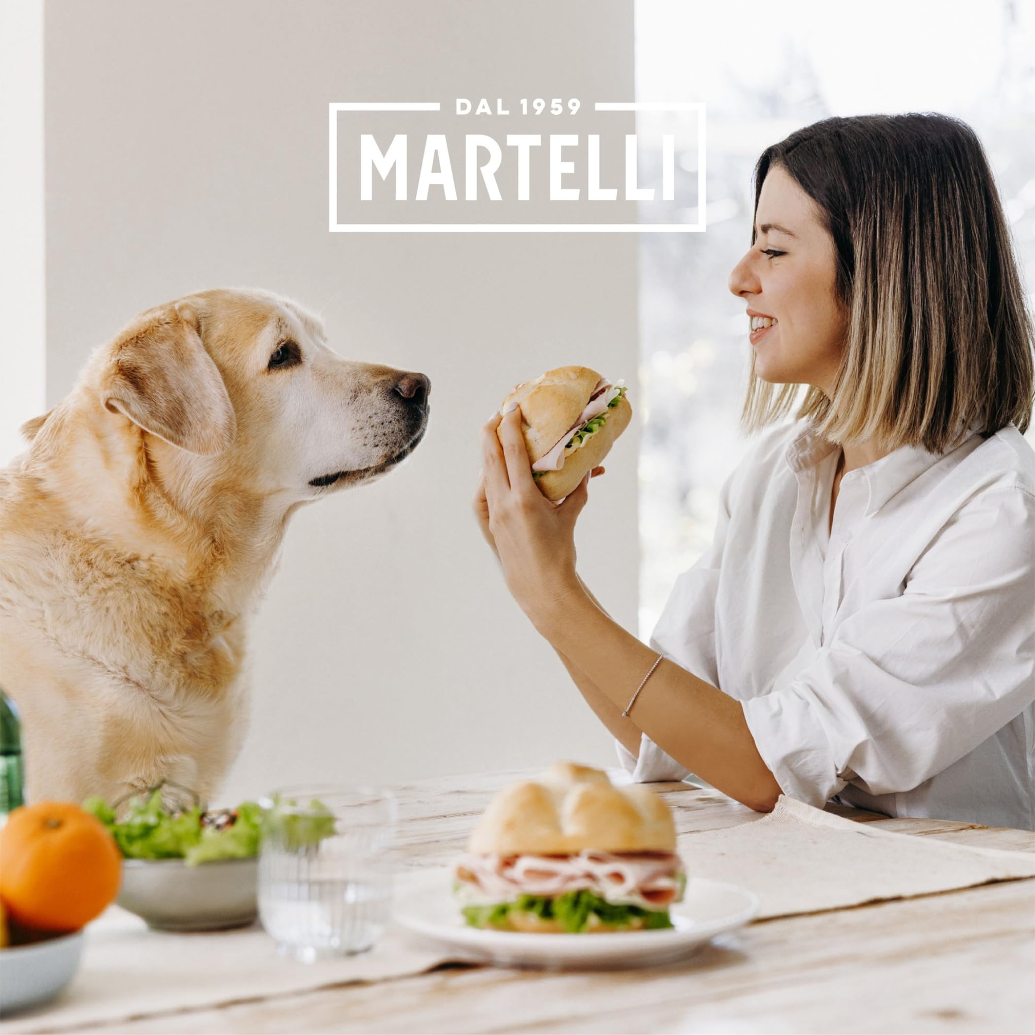 Authentic Italian Mortadella (10lbs) - MARTELLI Premium Sliced Mortadella, 100% Pure Pork Gluten-Free Deli Meat - Made in Italy - Perfect for Charcuterie Boards, Sandwiches & Antipasto Platters