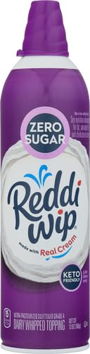 Reddi-wip Zero Sugar Whipped Topping - Keto Friendly, Gluten Free, 13 oz Can - Perfect for Low-Carb Desserts, Coffee Topping & Healthy Snacks