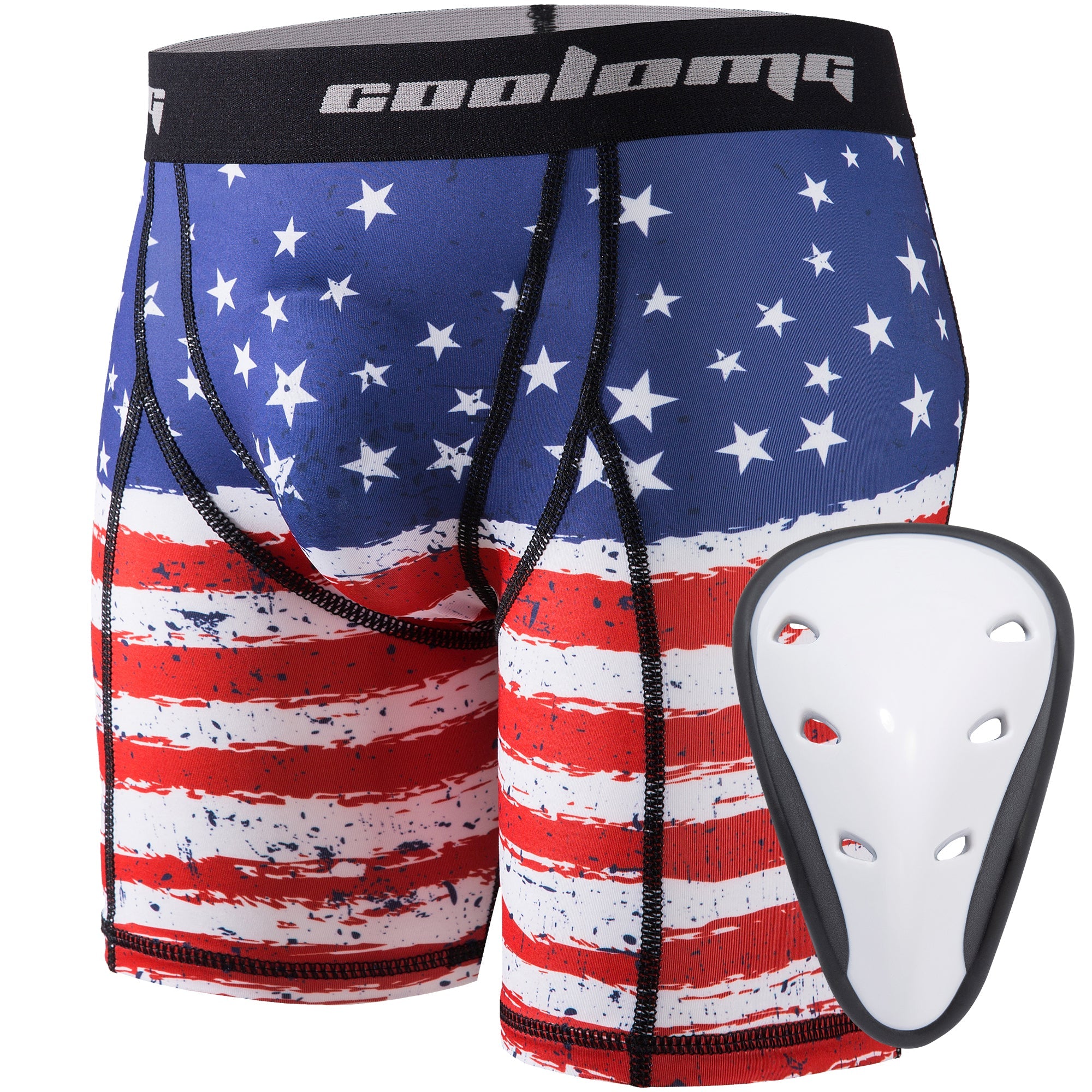 COOLOMG Youth Sliding Shorts with Protective Cup - Baseball & Football Padded Compression Shorts for Boys - Perfect for Baseball, Football, and Soccer Practice Games