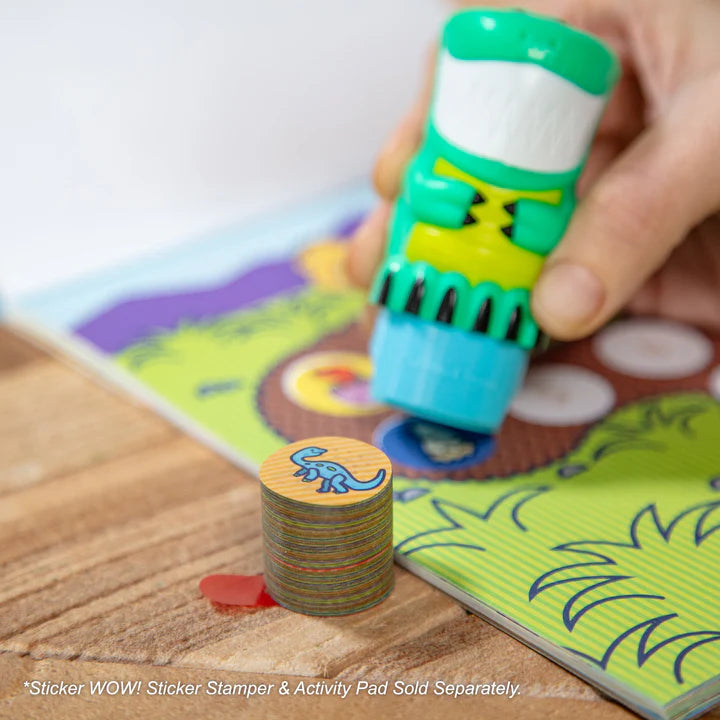 Dinosaur Stickers for Kids - M&D Sticker Wow! Refill Pack - Fun & Educational Stickers for Scrapbooks, DIY Crafts, and School Projects